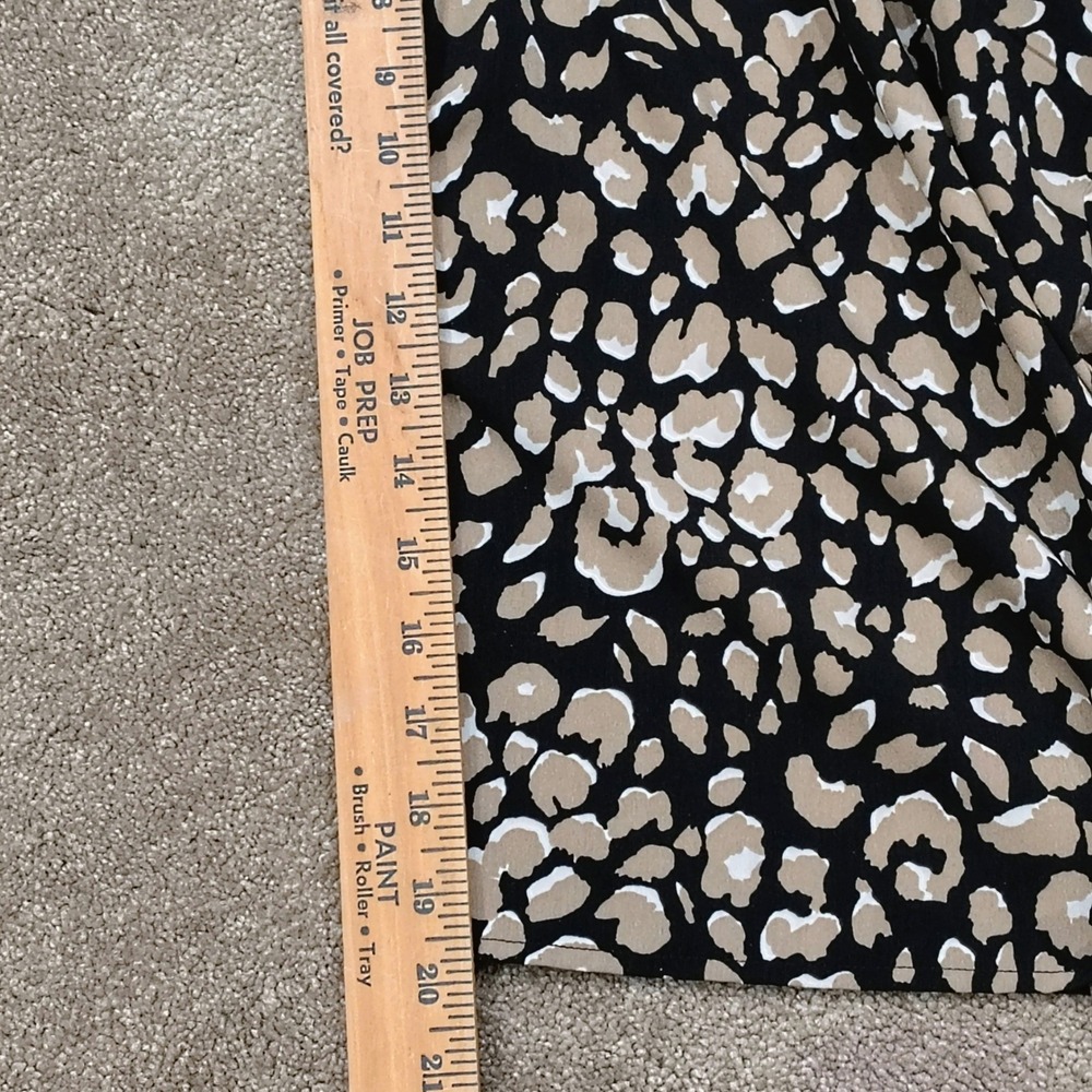 Evolutionary Leopard Print Wide Leg Jumpsuit Womens Medium Smocked Back Chic - Picture 4 of 8